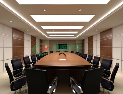 广州吸音板厂家会议室界面材料的选用